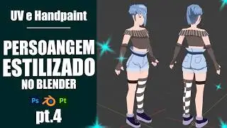 UV Mapping & Hand-Painted Textures in Blender 3D Timelapse | Episode 04