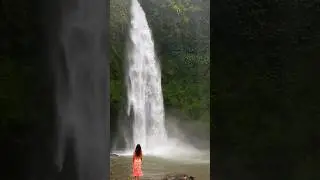 Bali's biggest & most powerful waterfall #youtubeshorts #shorts #indonesia #nungnung