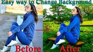Adobe Photoshop CC How to Background Change with Pen Tool and Photo Retouch Tutorial 2017