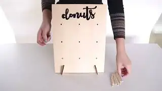 DIY Wooden Donut Wall Rustic Wedding Decoration Table Donut Party Decor Baby Showers Bridal Shower