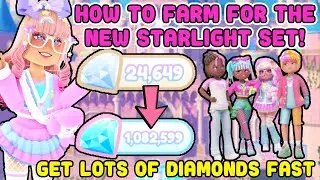 How To Get The Starlight Set Quick In Royale High Update Get Lots Of Diamonds Fast Farming Routine