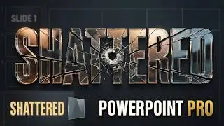 Create A Shattered Text Effect In PowerPoint