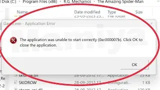 Pc Fix The Application was unable to start correctly (0xc000007b) Click Ok to close in Windows 11,10
