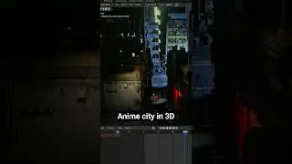 Anime-style cyberpunk city tutorial 