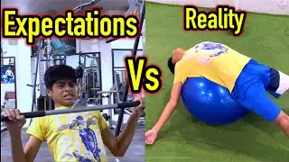 EXPECTATIONS VS REALITY IN GYM😂.FT Gym Guys