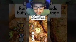 RANK THESE FOODS BLINDLY #food #ranking #blindranking #twitch #shorts