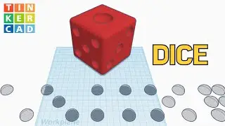 163) Dice - 3D Modeling with Tinkercad Solid