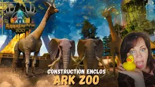Construction enclos + Taming Girafes et Eléphants - ARK ZOO #6