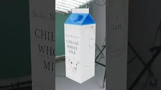 Texturing Milk Carton model in Maya 