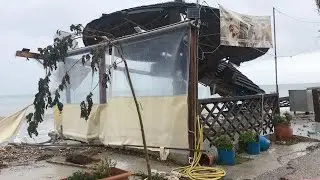 Η επέλαση του τυφώνα «Ιανού» στην Κεφαλονιά.
