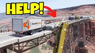 Bridges COLLAPSE Under Heavy Trucks  Extreme Weight Test! | BeamNG Mods
