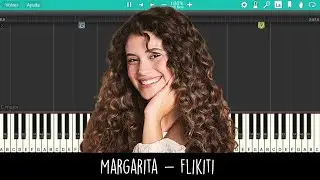 Margarita - Flikiti (Tempo 100, Tono D) - Piano tutorial - Piano lessons