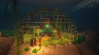 Подводный дом в Майнкрафт: Underwater house Minecraft [Timelapse]