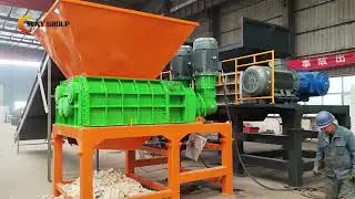 4-Shaft Shredder: Shredding Old Washers & Fridges with Ease!