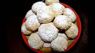 Печенья с кокосовой стружкой / Kokoslu peçenya / Hindistan cevizli kurabiye / Coconut cookies /