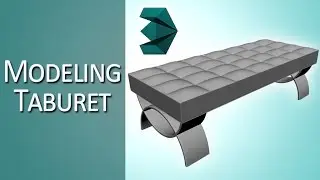 How to model a taburet in 3ds Max tutorial (tutorial preview)