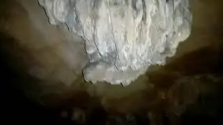 Inside the dark cave