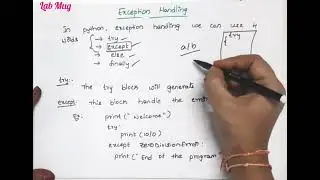 Exception Handling in Python|| Python tutorials in Telugu