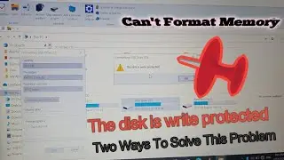 The disk is write protected | SD Memory Can't Format | 2 Ways To Format External Storage In Laptop