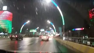 Автопрогулка по вечернему Ташкенту