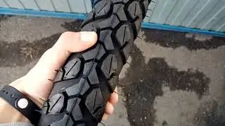 Замена резины на мопеде Альфа