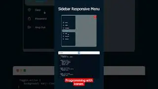 Sidebar Responsive Menu 