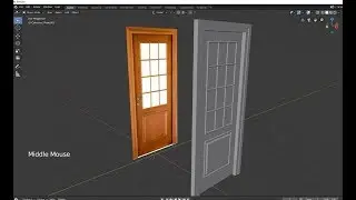 Blender 2.8 Basic Modeling Tutorial ( Door Modeling )