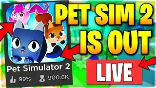 PET SIMULATOR 2 IS HERE 🔴Roblox Pet Simulator 2 Gameplay LIVESTREAM (ROBLOX PET SIM 2)
