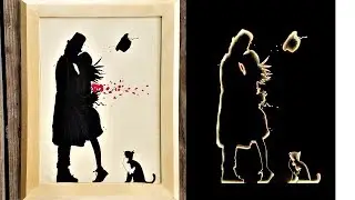 DIY Glowing Scroll Saw Art