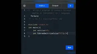Write a program to convert Celsius degree to Fahrenheit in c language.