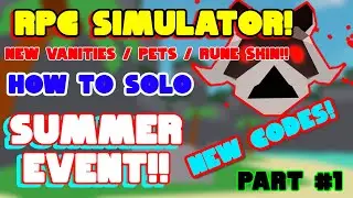 Roblox: RPG Simulator! New Codes! How to solo New Server Boss!! New Vanities! New Pets!!