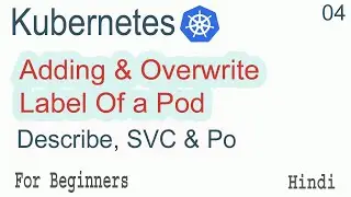 Kubernetes Minikube Running Pod, Describe PO SVC Part-04 | Create and Overwrite Label Of a Pod