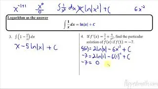 Calculus AB/BC – 6.8 Finding Antiderivatives and Indefinite Integrals: Basic Rules and Notation