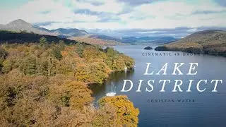 Coniston Water, Visiting beautiful & 3rd largest lake in Lake District| Cinematic| UK| Drone | 4K