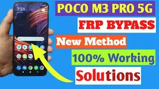 Poco M3 Pro 5G Frp Bypass New Method || Redmi Note 10 5G Redmi Note 10T 5G Frp Unlock Easy Method ||