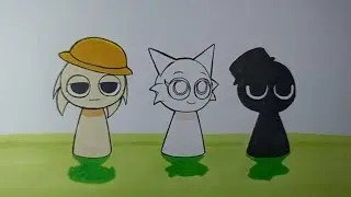 How To Draw sprunk incredibox Cute Part 3