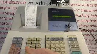 How To Correct A Mistake Made During A Sale Sharp XE-A203 / XE-A206 Cash Register Operation Tutorial