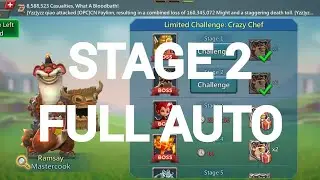 Limited Challenge Stage 2 Mastercook full auto..ramsay..crazy chef..Lords mobile