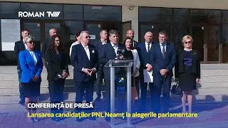 Conferință de presă / Lansarea candidaților PNL Neamț la alegerile parlamentare / 11 octombrie 2024