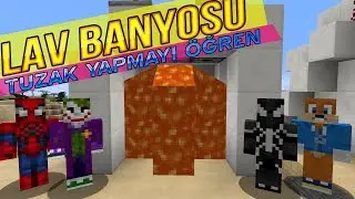 MİNECRAFT'TA LAV BANYOSU TUZAĞI NASIL YAPILIR ? - Minecraft Tuzakları