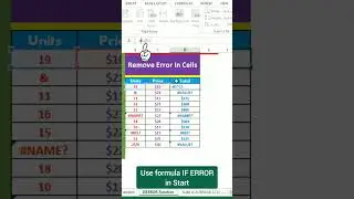 Power of IF Error Formula In Excel | Benefit of IFERROR In Excel  #excel #excelworld #exceltraining