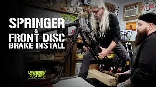 How To Install A Springer & Front Disc Brake On A Custom Chopper