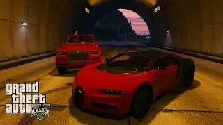CRAZY BUGATTI CHIRON SPORT SHUTS DOWN GTA 5