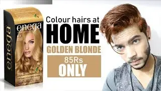 How to Colour Hairs at Home | Enega Golden Blonde Hair Colour Review