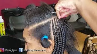 Two Layer Feed In Braids-Watch me Work|Tribal Braids