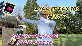 Will this flying glider go 100 feet? CPJ Dollar Store Finds Part 14 #dollarstore #gijoe #testing