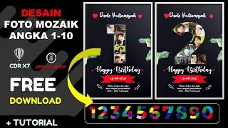 CARA MEMBUAT DESAIN FOTO MOZAIK ANGKA CORELDRAW FREE DOWNLOAD