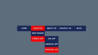 How To Create a Drop Down Menu Using HTML And CSS | HTML Website Tutorials | E-CODEC