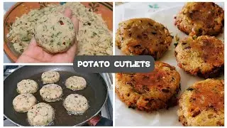 Deliciously Crispy Potato Cutlets - Easy Recipe Tutorial | How To Make Potato Cutlets At Home