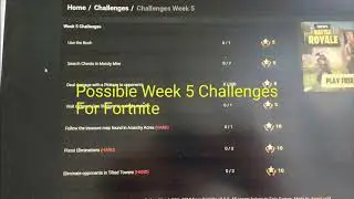 Fortnite Week 5 Challenges Leaked! Fortnite Battle Royale